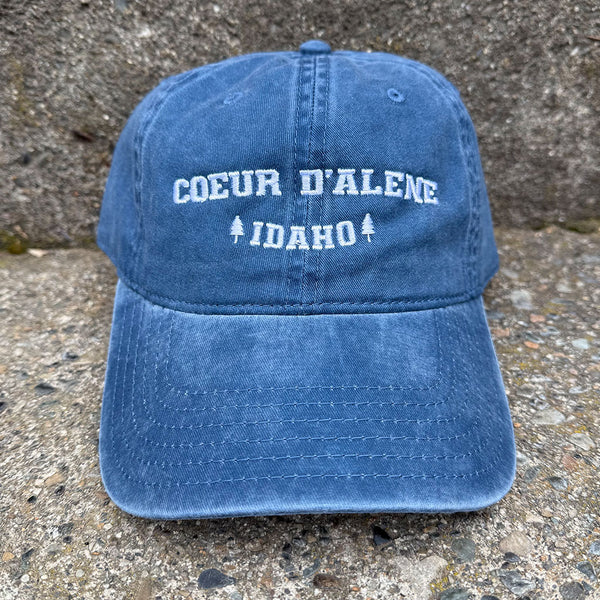 Coeur d' Alene Idaho Two Trees Dad Hat