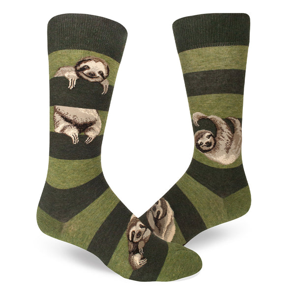 Mens Sloth Stripe Socks